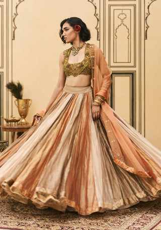 Swarnagouri temple jewel lehenga set