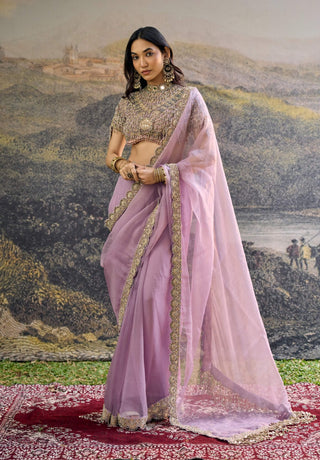 Vihana lilac sari and blouse