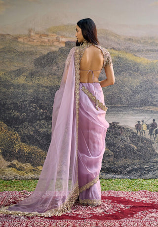 Vihana lilac sari and blouse