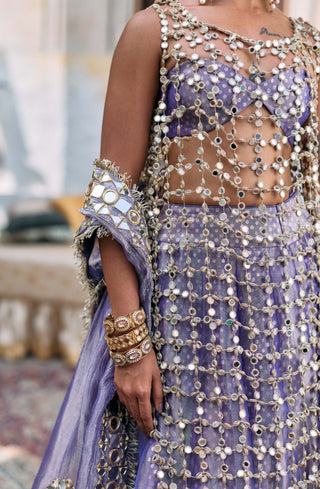 Lilac prabha lehenga set