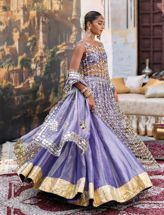 Lilac prabha lehenga set