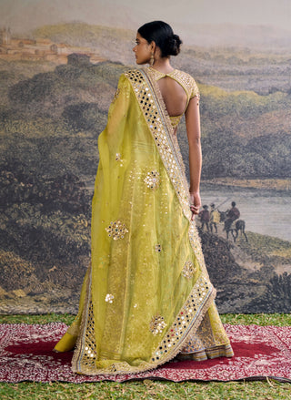 Rang mahal multicolour mirror lehenga set