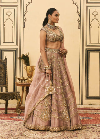 Raani haar pink heirloom lehenga set