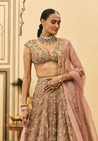 Raani haar pink heirloom lehenga set