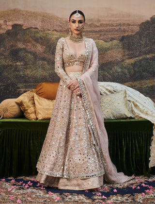 Rang De Gulaab Lehenga Set by Itrh available on Indiaspopup.com