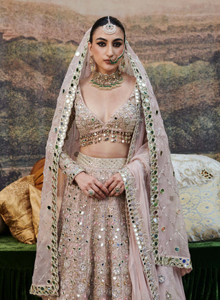 Rang De Gulaab Lehenga Set by Itrh available on Indiaspopup.com