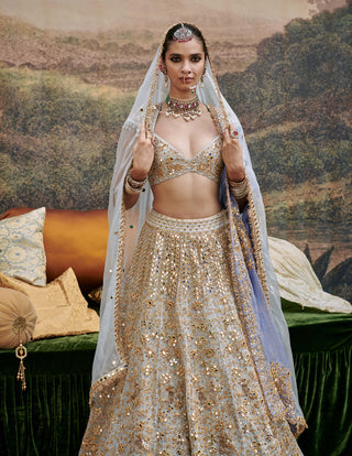 Khwab Sitara Lehenga Set by Itrh available on Indiaspopup.com