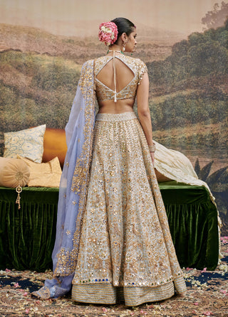 Khwab Sitara Lehenga Set by Itrh available on Indiaspopup.com