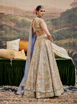 Khwab Sitara Lehenga Set by Itrh available on Indiaspopup.com