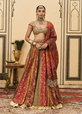 Rang mahal brocade lehenga set