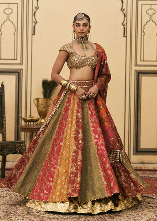Rang mahal brocade lehenga set