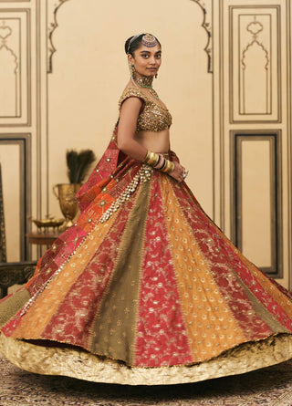 Rang mahal brocade lehenga set