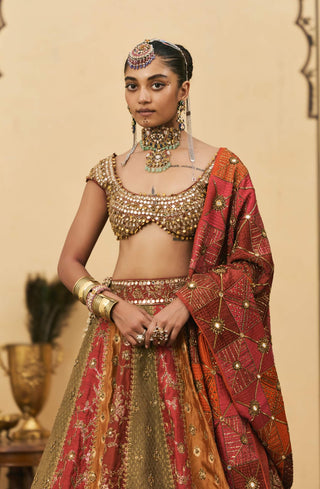 Rang mahal brocade lehenga set