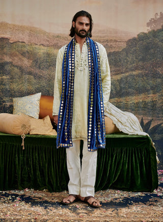 Seher Gold Kurta Set by Itrh Men available on Indiaspopup.com