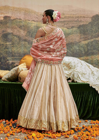 Svet Gulal Ivory Lehenga Set by Itrh available on Indiaspopup.com