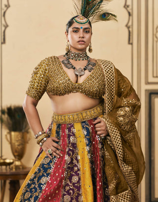 Parampara heritage brocade lehenga set