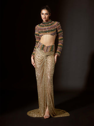 Pharaoh's finery multicolor skirt and top