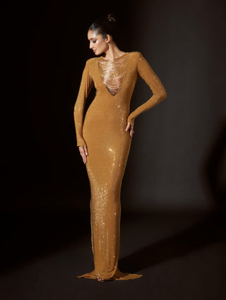 Sparkle siren gold gown