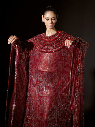 Kemet maroon kaftan