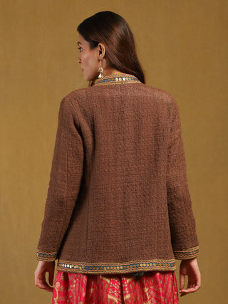 Brown yale jacket