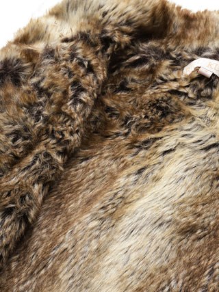 Beige solid sleeveless jacket