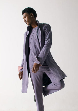 Jatin Malik-English Purple Overcoat-INDIASPOPUP.COM