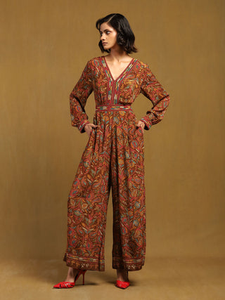 Brown sophie jumpsuit