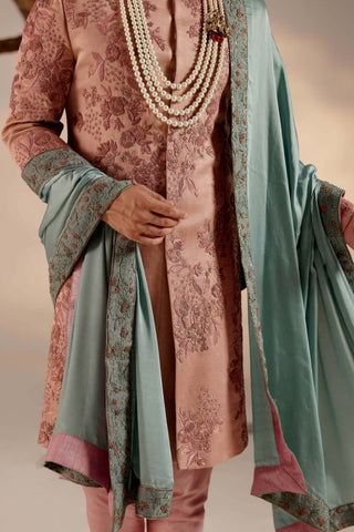 Jatin Malik-Orchid Pink Sherwani Set-INDIASPOPUP.COM