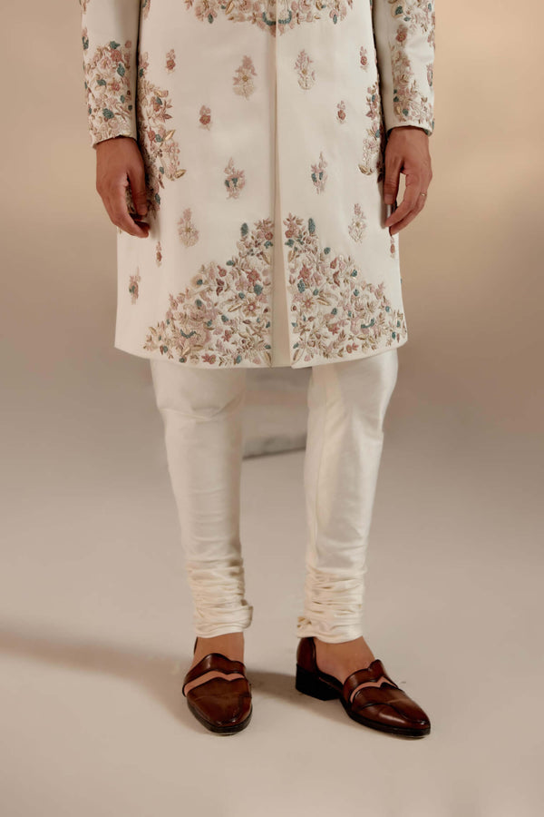 HATHIMAHAL IVORY SHERWANI SET