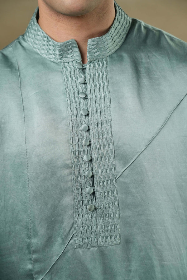 Chateau grey short kurta and trousers