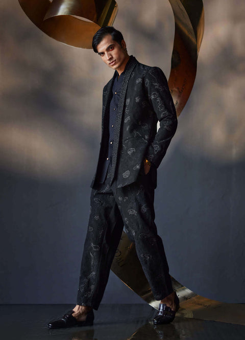 Black marine tuxedo set