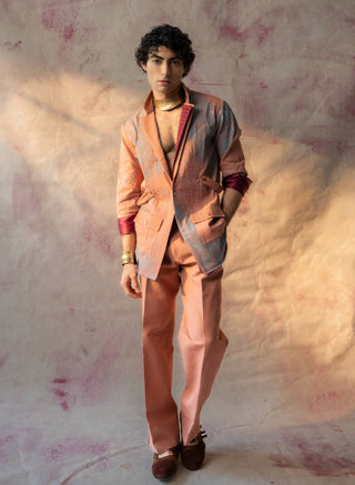 Maytime Overshirt Jacket And Trousers by Jatin Malik available on Indiaspopup.com