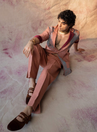 Maytime Overshirt Jacket And Trousers by Jatin Malik available on Indiaspopup.com