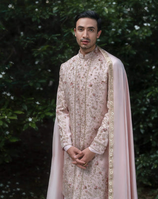 Primerose Embroidered Sherwani Set by Jatin Malik available on Indiaspopup.com