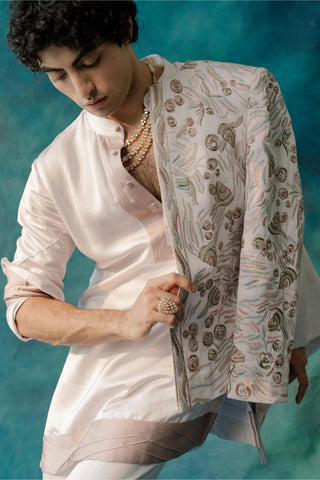 Springtime Kurta And Trousers by Jatin Malik available on Indiaspopup.com