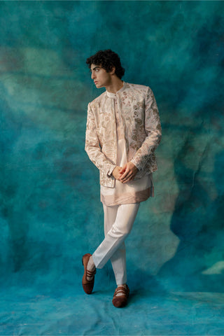 Springtime Kurta And Trousers by Jatin Malik available on Indiaspopup.com