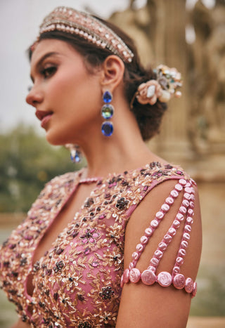 Flamingo flounce lehenga set