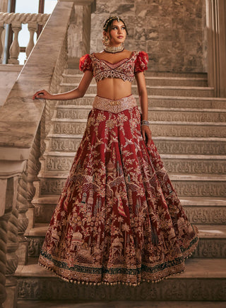 Anant pichwai saga lehenga set