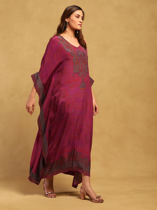 Pink aboriginal kaftan dress and camisole