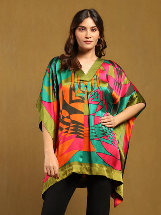 Multi minati kaftan kurta