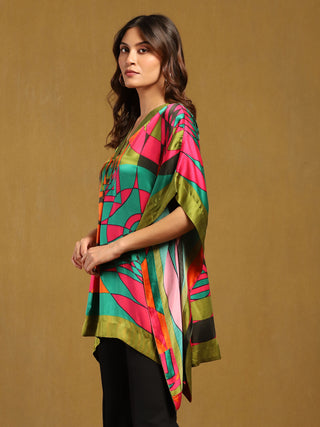 Multi minati kaftan kurta