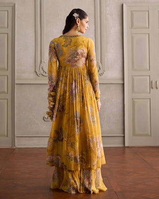 Navyha yellow angrakha set