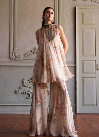 Simaya ivory sharara with kurta