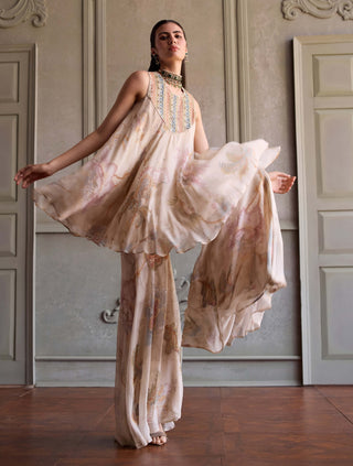 Simaya ivory sharara with kurta