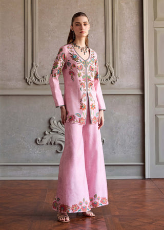 Celina powder pink tunic and palazzo