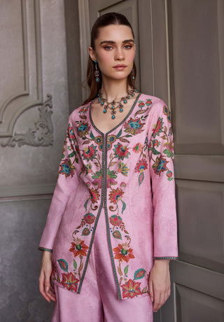 Celina powder pink tunic and palazzo