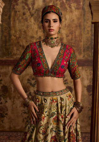 Riddhima ivory lehenga set