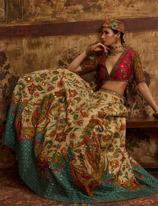 Riddhima ivory lehenga set