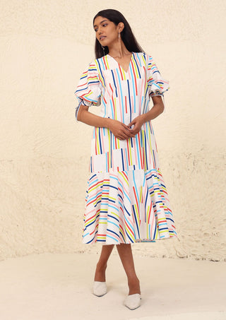 Kanelle-Eliana Print Dress-INDIASPOPUP.COM