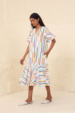Kanelle-Eliana Print Dress-INDIASPOPUP.COM